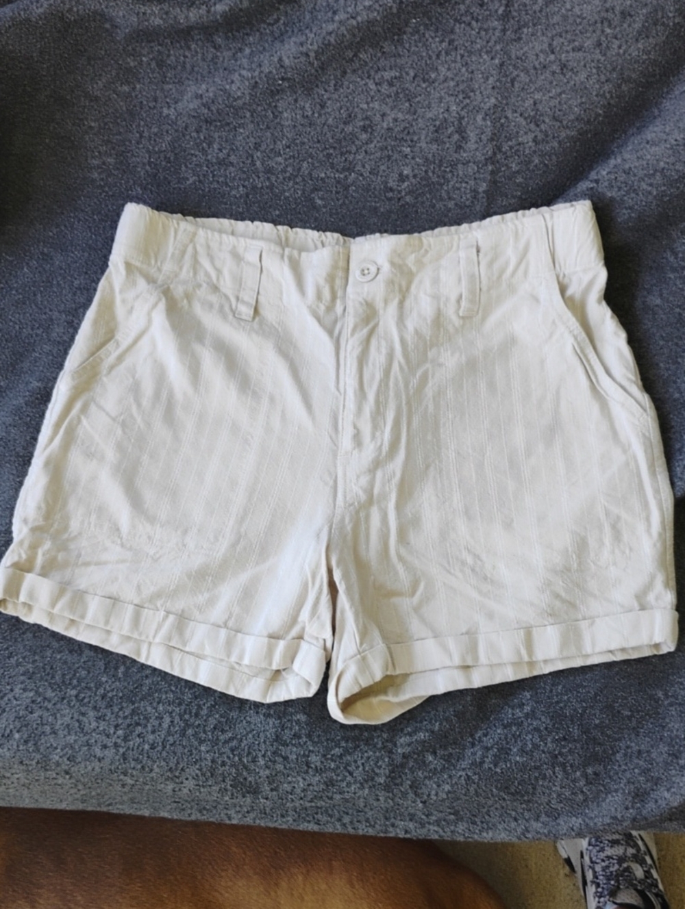 Sanctuary Cream Lightweight Tailored Shorts